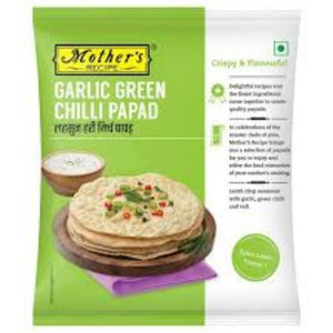 Garlic Green Chili Papad 200gm Mothers Recipe