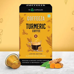 Coffeeza Turmeric Aluminium Coffee Capsules Coffeeza