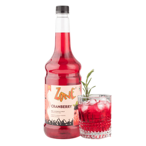 Cranberry Flavoured Syrup 1050ml Zone