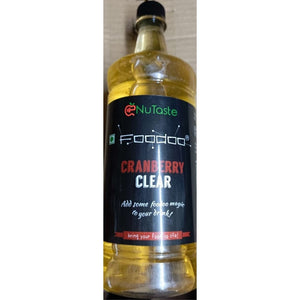 Cranberry Syrup Clear 1 ltr Foodoo