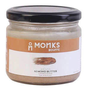 Creamy Almond Butter (Unsweetened) 250g Monks Bouffe