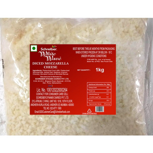 Diced Mozzarella Cheese 1 kg Dynamix