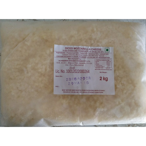 Diced Mozzarella Cheese 2 kg Dynamix