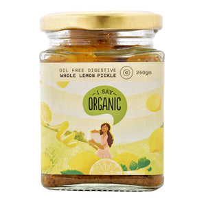 Digestive Whole Lemon Pickle 250g I Say Organic