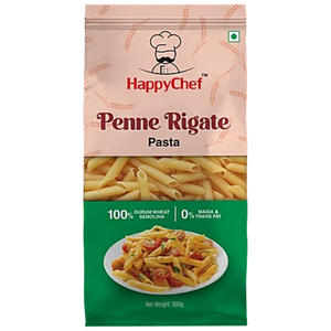 Durum Wheat Pasta - Penne Rigate 500gm HappyChef