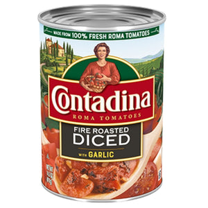 Fire Roasted Diced Tomatoes with Garlic Contadina