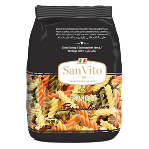 Fusilli Tricolour 500 gm Sanvito