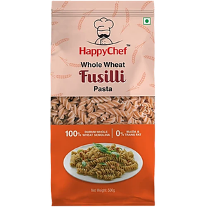 Fusilli Whole Wheat Pasta 500gm HappyChef