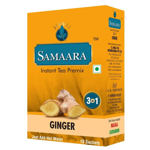 Ginger Instant Premix Tea 10 Sachets Samaara
