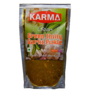 Goan Green Chilli Garlic Pickle Karma's