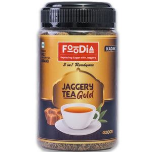Gold Jaggery Kadak Tea 400gm Jar Foodia
