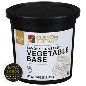 Gold Label Savory Roasted Vegetable Base 454g Custom Culinary