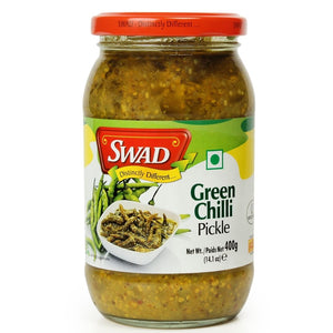 Green Chilli Pickle 400gm Swad