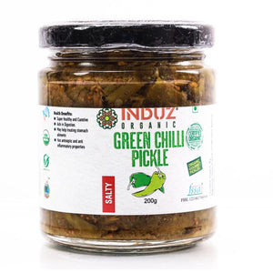 Green Chilli Pickle 200g Induz Organic