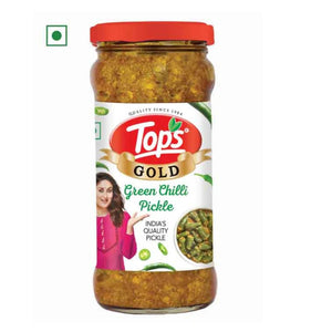 Green Chilli Pickle 375g Tops Gold