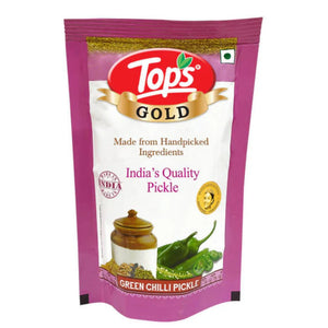 Green Chilli Pickle Pouch 90g Tops Gold