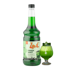 Green Mint Flavoured Syrup 1050ml Zone