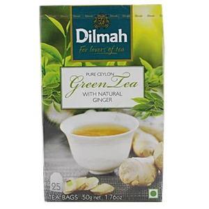 Green Tea - Ginger, All Natural, 50 g Dilmah