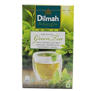 Green Tea - Moroccan Mint, All Natural, 50 g Dilmah