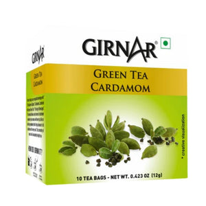 Green Tea Bags - Cardamom Girnar