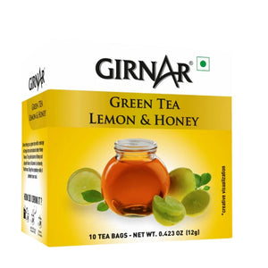 Green Tea Bags - Lemon & Honey Girnar