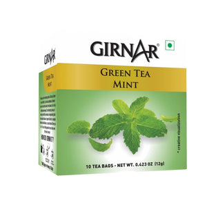 Green Tea Bags - Mint Girnar