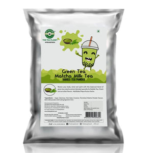 Green Tea Matcha Bubble Tea Premix - 1kg The Tea Planet