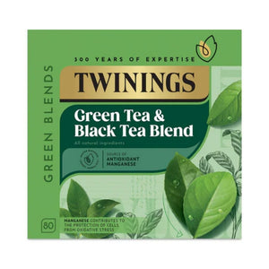 Green Tea & Black Tea Blend 80 Tea Bags Twinings