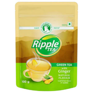 Green Tea with Natural Ginger - 100 g Ripple Tea