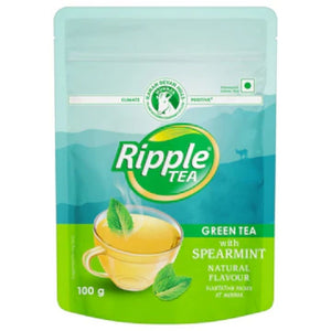 Green Tea with Natural Spearmint - 100 g Ripple Tea