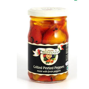 Grilled Peeled Peppers in sunflower oil with peppers 280g Montanini