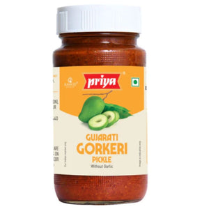 Gujrati Gorkeri Pickle Without Garlic 300g Priya