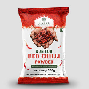 Guntur Red Chilli Powder 500g Jivika Royal Indian Spices