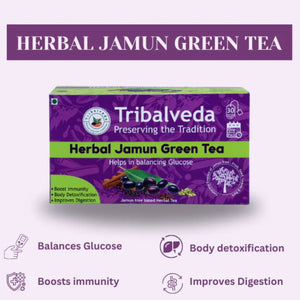 Herbal Jamun Green Tea Tribalveda