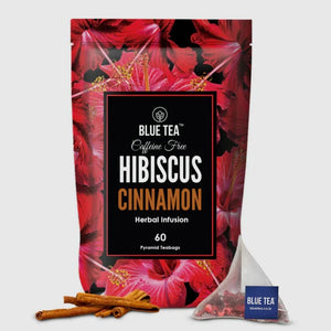 Hibiscus Cinnamon Herbal Infusion - 60 Tea Bags Blue Tea