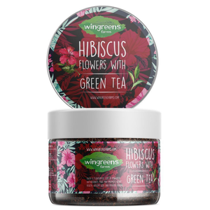 Hibiscus Green Tea Green Tea Loose Leaf 60 gm Wingreens Farms