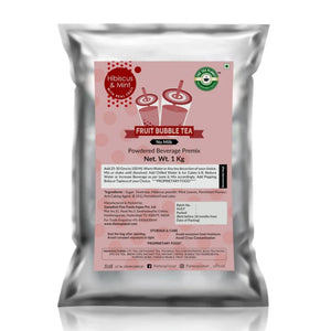 Hibiscus & Mint Fruit Bubble Tea Premix - 1 kg The Tea Planet