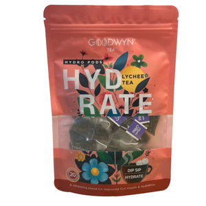Hydro Pods Hydrate Lychee Tea Goodwyn Tea