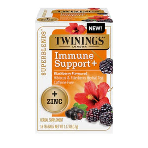 Immune Support+ Zinc 16 Tea Bags Twinings