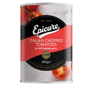 Italian Chopped Tomatoes in Rich Tomato Juice 400g Epicure