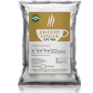 Jaggery Ginger Flavored CTC Tea - 1kg The Tea Planet