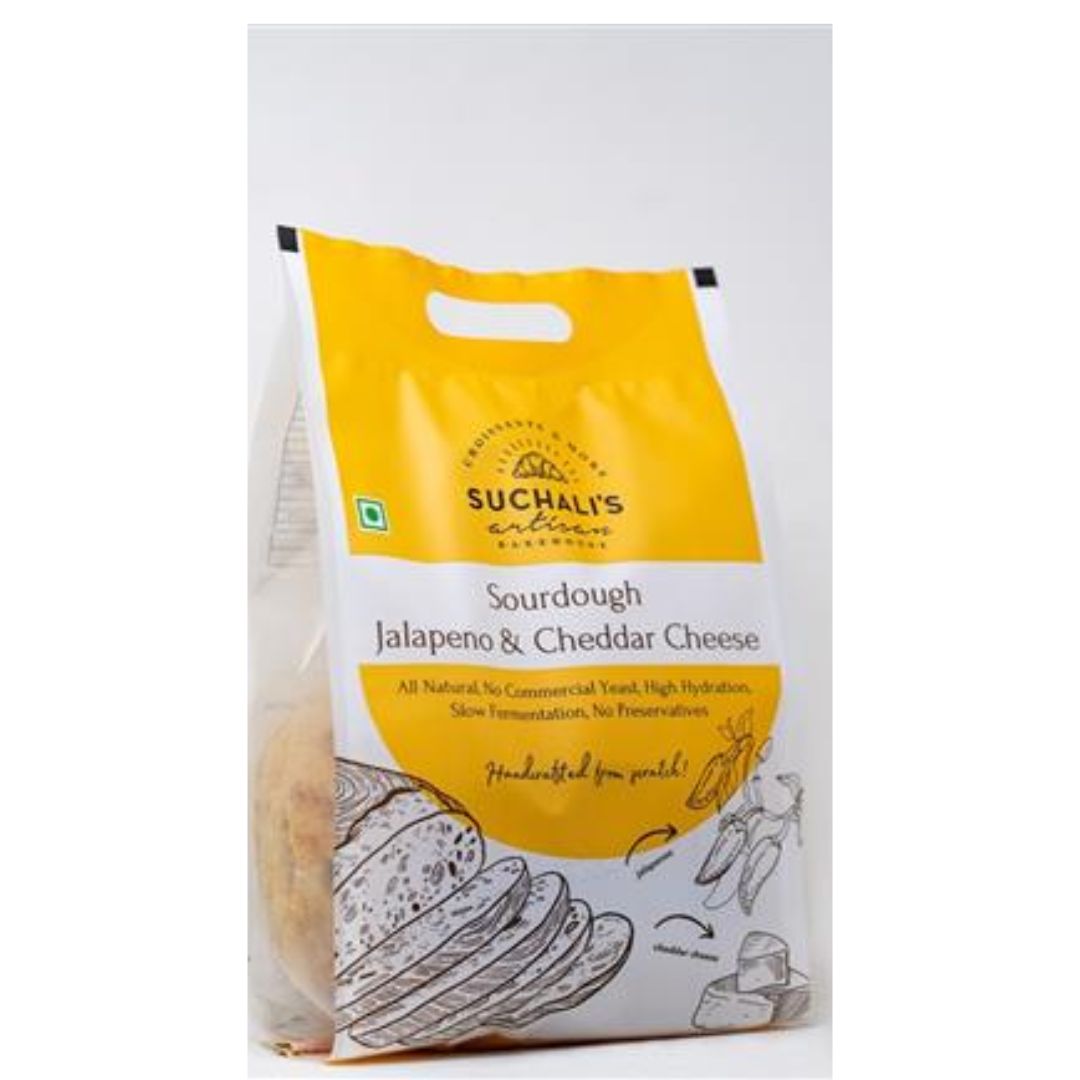 Jalapeno & Cheddar Sourdough Bread 550G Suchali's Artisan Bakehouse Suchali's