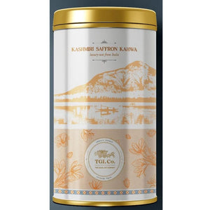 Kashmiri Saffron Kahwa Green Tea 50g Tin TGL CO