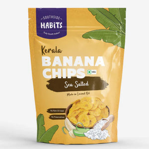 Kerala Banana Chips - Sea Salted (Made in Coconut Oil) SouthSide Habits
