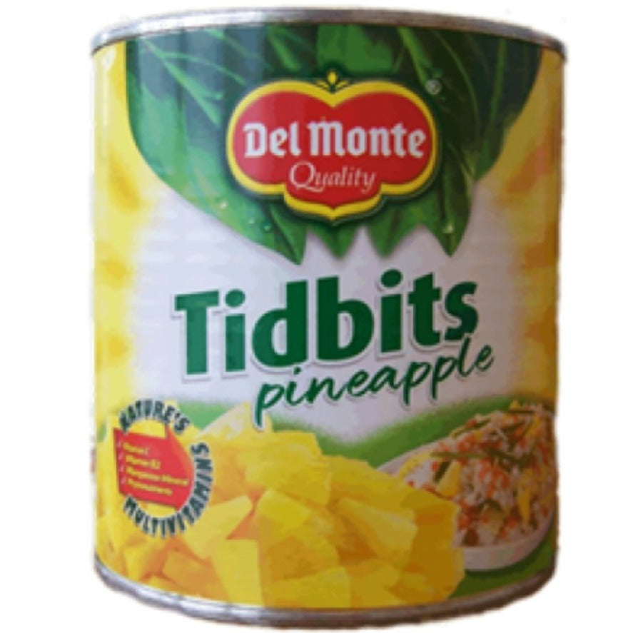 Pineapple Tidbits 836 gm Del Monte