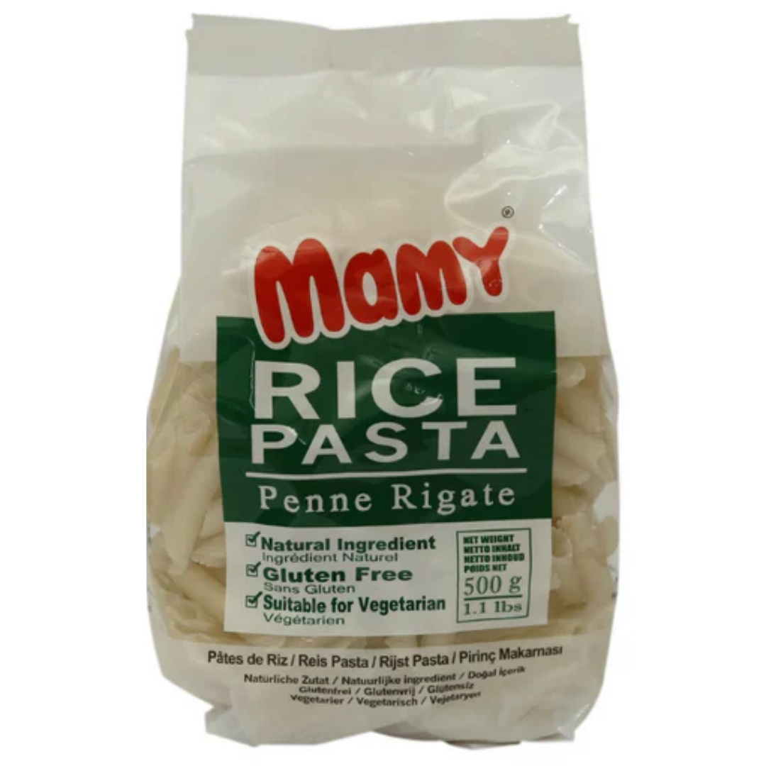Rice Penne Rigate Pasta, 500g Mamy