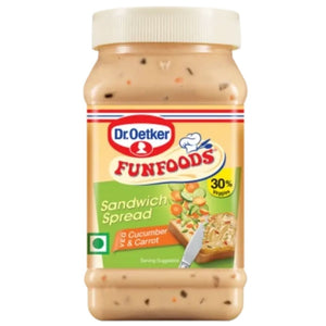 Funfoods Sandwich Spread Veg Cucumber & Carrot 250gm Dr.Oetker