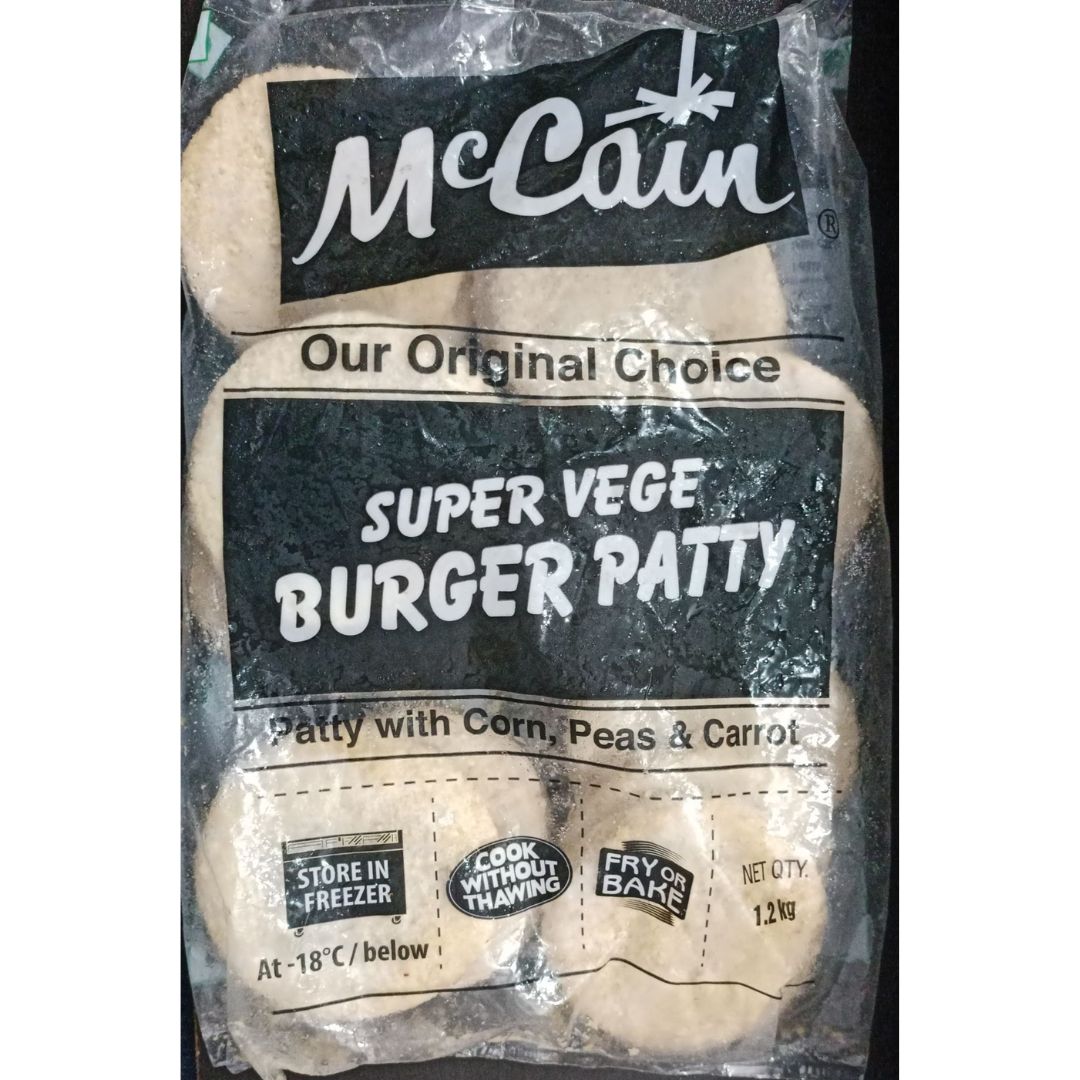 Super Vege Burger Patty (80 gm) 1.2 kg Mccain