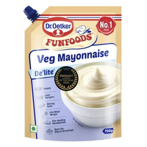 Funfoods Veg Mayonnaise De'Lite 750gm Dr.Oetker