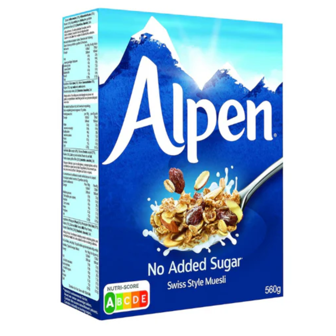 no sugar swiss muesli 550g Alpen